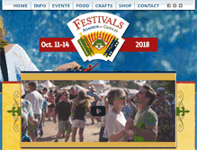 Tablet Screenshot of festivalsacadiens.com